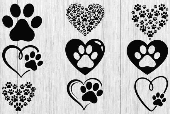 Download Dog Paw Heart SVG Bundle, Puppy Paw Svg - Svg bundle Collection