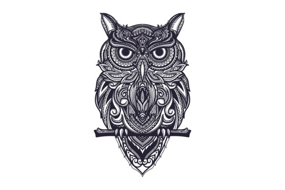 Download Doodle Zentangle Owl Illustration - Illustration Collection