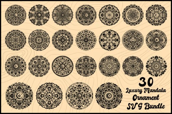 Download Luxury Mandala Ornament SVG Bundle - Svg bundle Collection