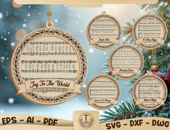 Download Christmas Hymn Ornament SVG Bundle - Svg bundle Collection
