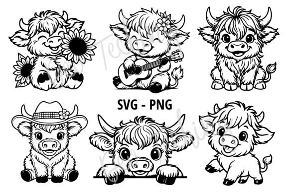 Download Highland Cow Svg Bundle, Cute Cow Svg - Svg bundle Collection