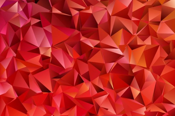 Download Red Triangle Polygon Background - Triangle Collection