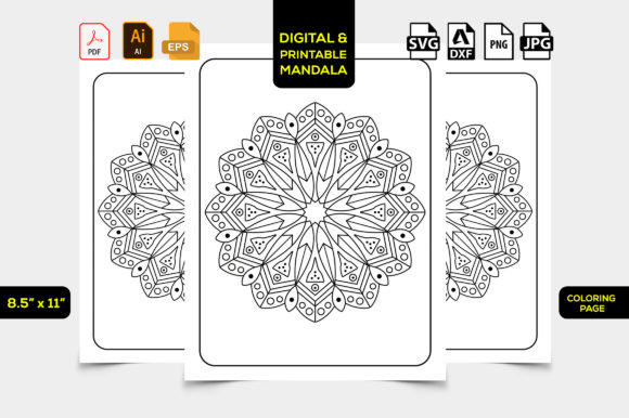 Download KDP Mandala Interior Coloring Pages Kids - Kdp Collection