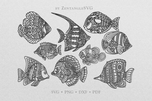 Download Fish SVG, Mandala Fish SVG Bundle - Svg bundle Collection