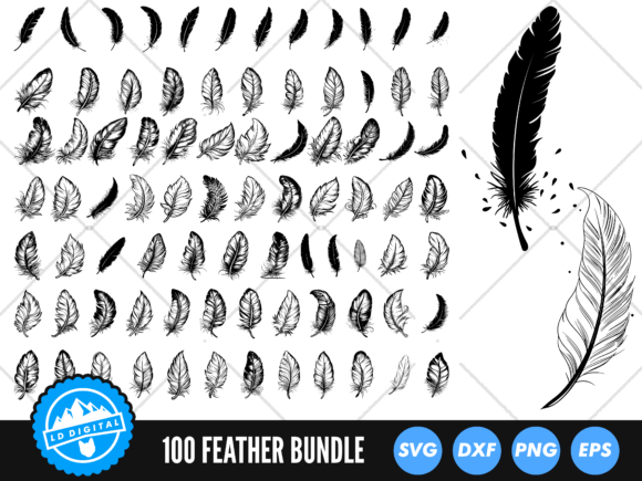 Download Feather SVG Bundle Boho Feather Cut File - Svg bundle Collection