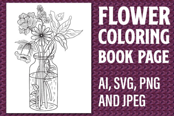 Download Flower Coloring Book Page for KDP - Kdp Collection