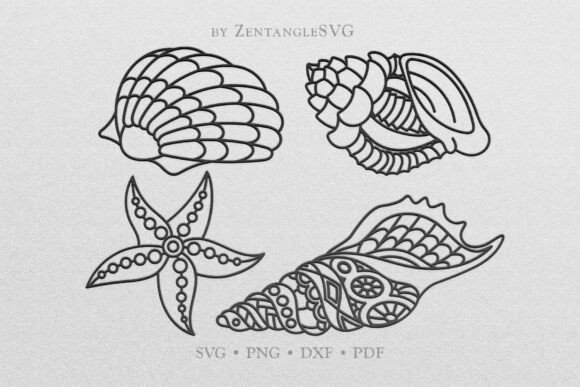 Download Seashell SVG, Mandala Shell SVG Bundle - Svg bundle Collection