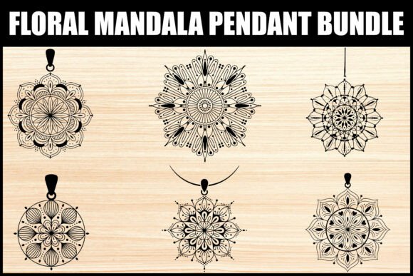 Download Floral Mandala Pendant SVG Bundle - Svg bundle Collection