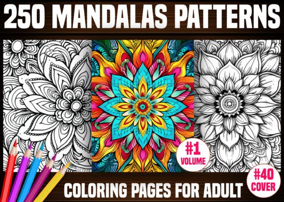 Download 250 Mandalas Patterns Coloring Pages-KDP - Kdp Collection