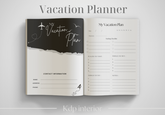 Download Vacation Planner | KDP Interior - Kdp Collection